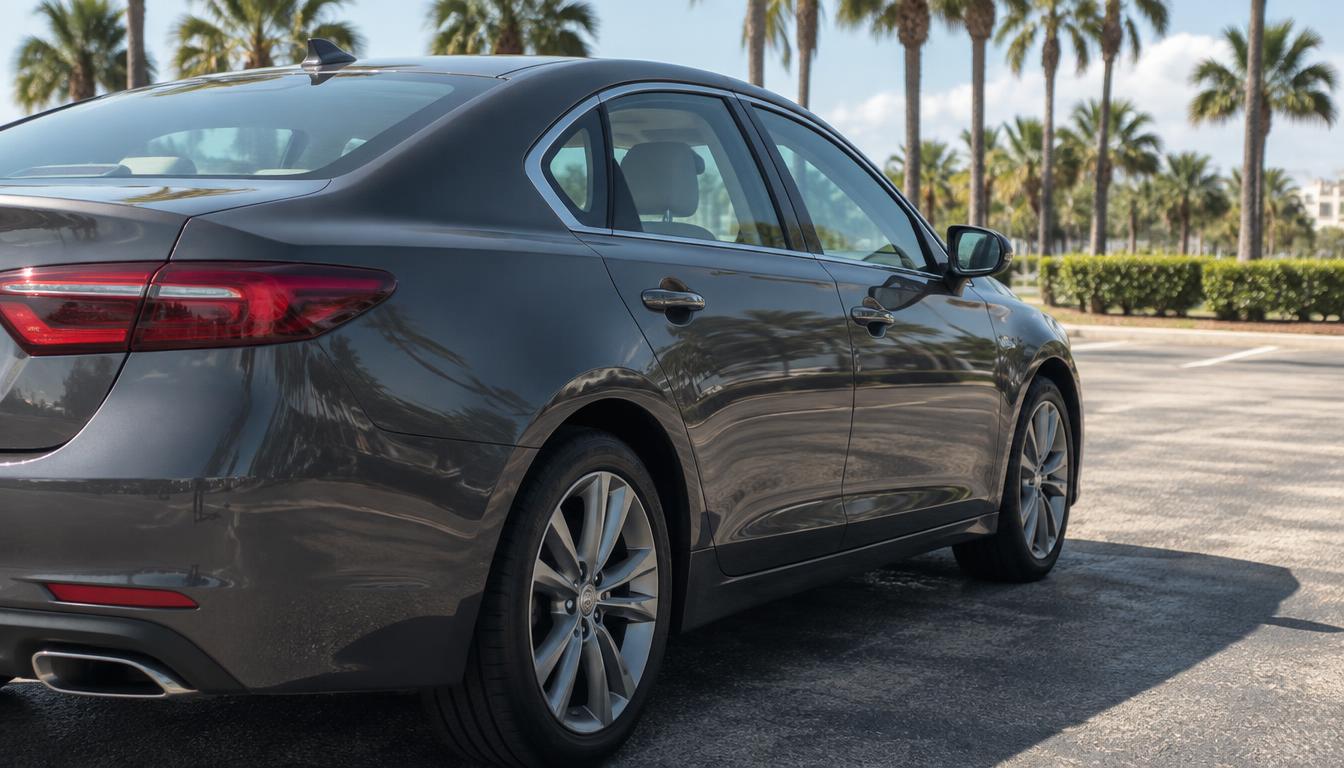 Car with clear, untinted windows